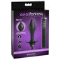 Anal Fantasy Elite Auto Throb Inflatable Vibrating Plug - Black 13 cm USB Rechargeable Inflatat