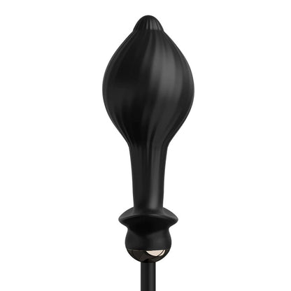 Anal Fantasy Elite Auto Throb Inflatable Vibrating Plug - Black 13 cm USB Rechargeable Inflatat