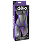 Dillio 7 Strap-On Suspender Harness Set - Purple 17.8 cm Strap-On with Suspender Harness