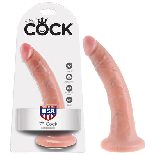 King Cock 7 Cock - Flesh 17.8 cm (7) Dong