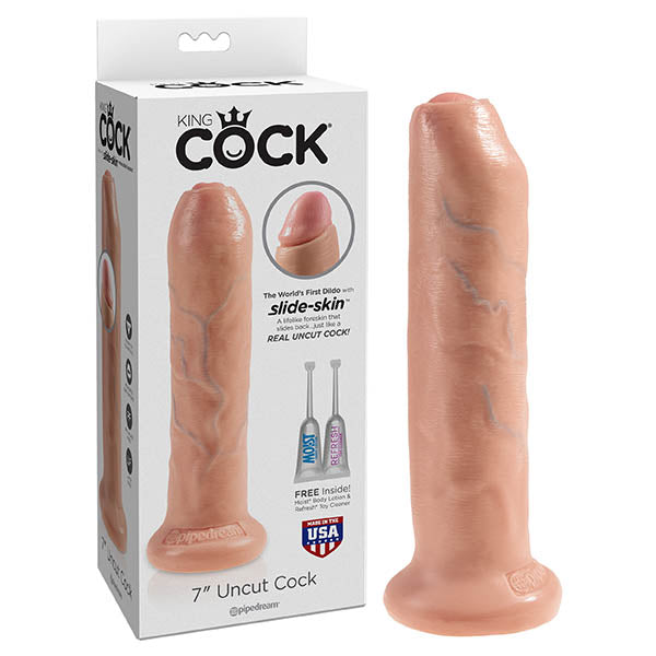 King Cock 7 Uncut - Flesh 17.8 cm Dong