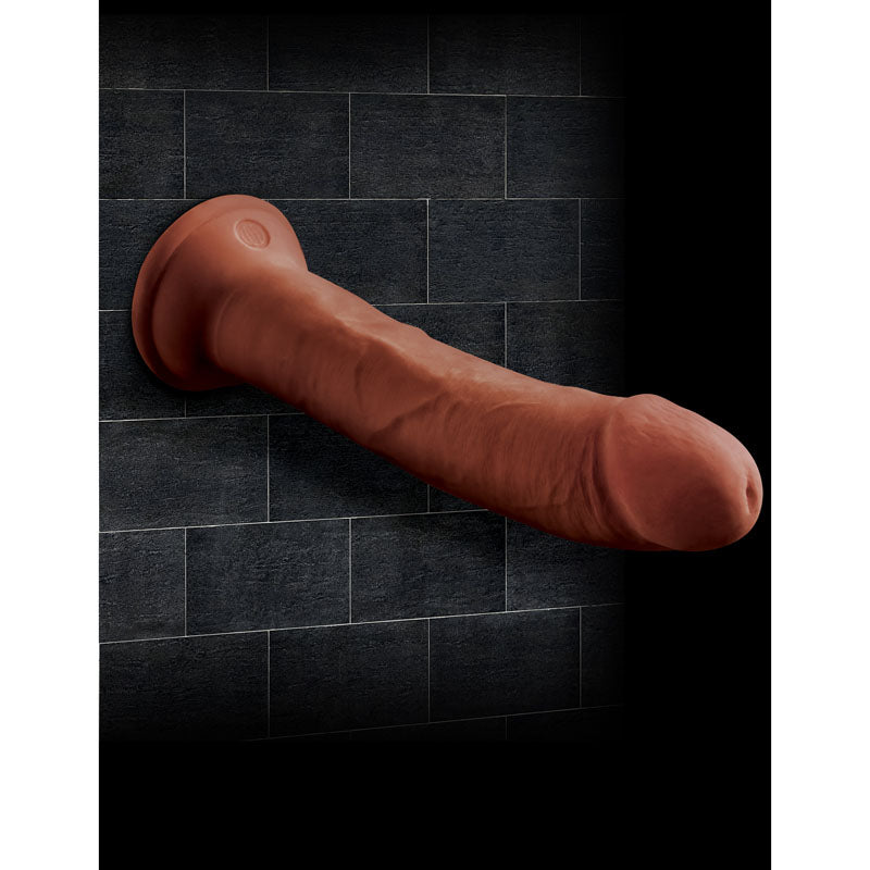 King Cock Plus 8 Triple Density Cock - Brown 20.3 cm Dong