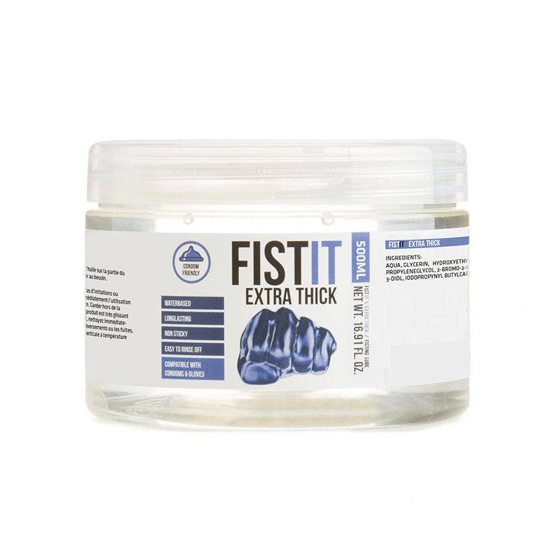 Pharmquests Fist-It Extra Thick - Thick Water Based Lubricant - 500 ml Tub