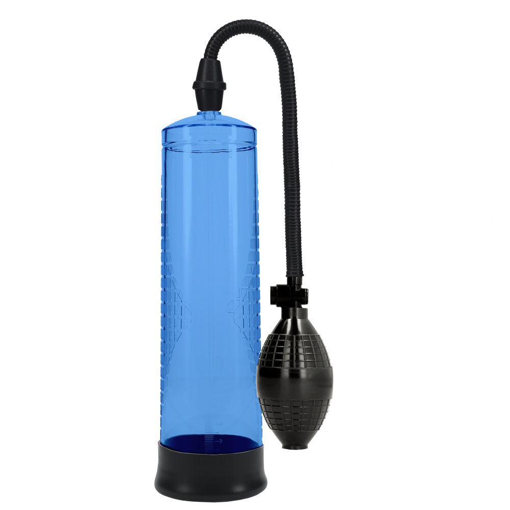 PUMPED Basic Pump 1 - Blue - Blue Penis Pump