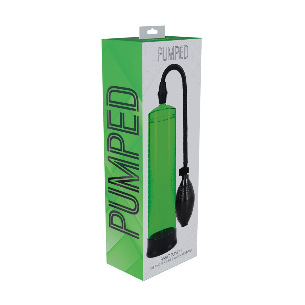 PUMPED Basic Pump 1 - Green - Green Penis Pump