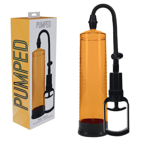 PUMPED Basic Pump 2 - Orange - Orange Penis Pump