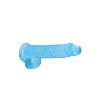 REALROCK 6 Realistic Dildo With Balls - Blue 15.2 cm Dong