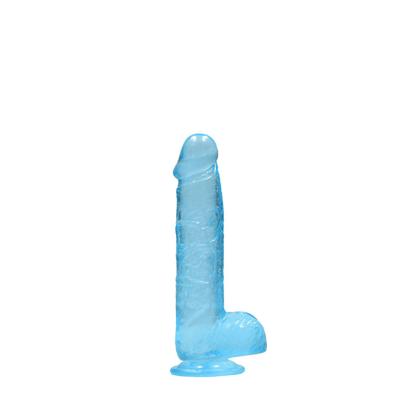 REALROCK 6 Realistic Dildo With Balls - Blue 15.2 cm Dong