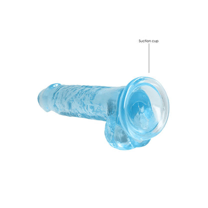 REALROCK 7 Realistic Dildo With Balls - Blue 17.8 cm Dong