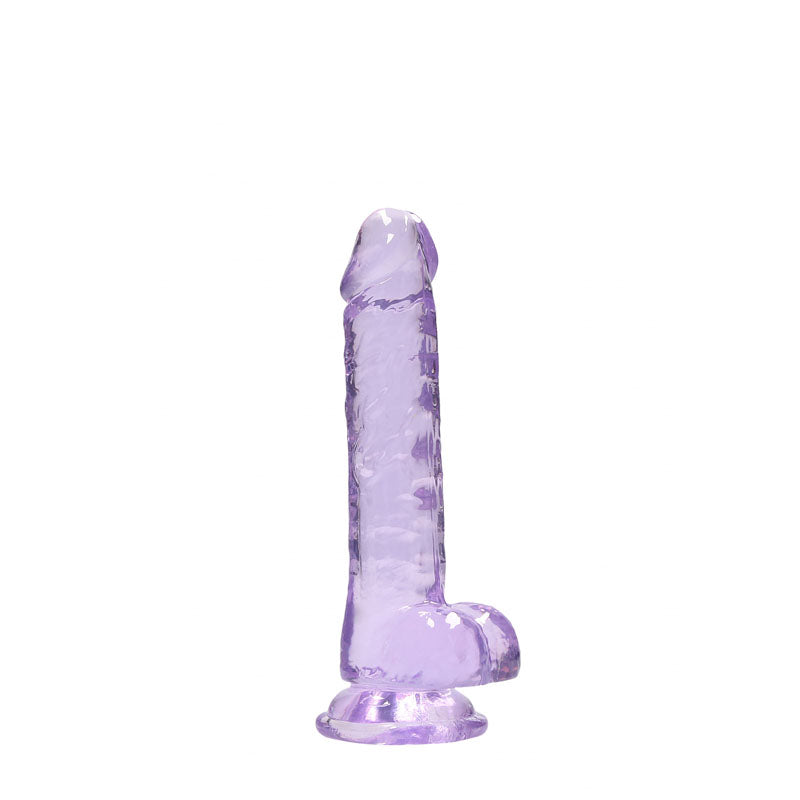 REALROCK 7 Realistic Dildo With Balls - Purple 17.8 cm Dong