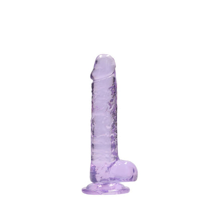 REALROCK 7 Realistic Dildo With Balls - Purple 17.8 cm Dong