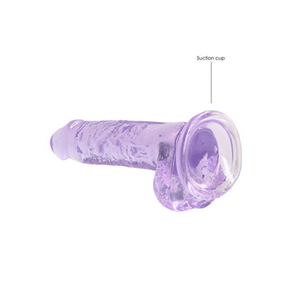 REALROCK 7 Realistic Dildo With Balls - Purple 17.8 cm Dong