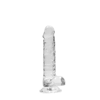 REALROCK 7 Realistic Dildo With Balls - Clear 17.8 cm Dong