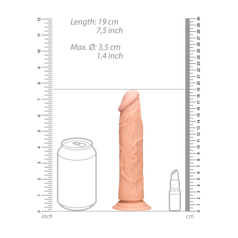 REALROCK 7 Realistic Dildo - Flesh 17.8 cm Dong