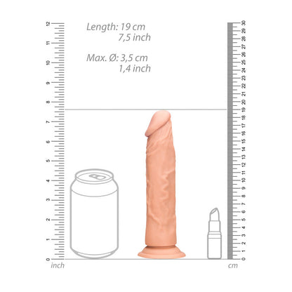 REALROCK 7 Realistic Dildo - Flesh 17.8 cm Dong