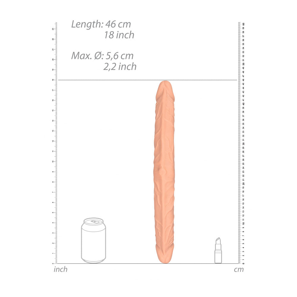 REALROCK 18 Double Dildo - Flesh 46 cm Double Dong