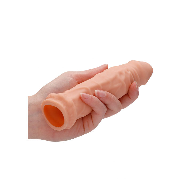 REALROCK 6 Realistic Penis Sleeve - Flesh 15.2 cm Penis Extension Sleeve