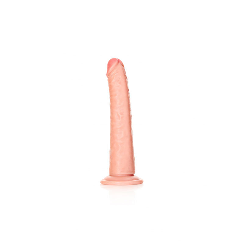 REALROCK Realistic Slim Dildo with Suction Cup - 20.5cm - Flesh 20.5 cm (8) Dong