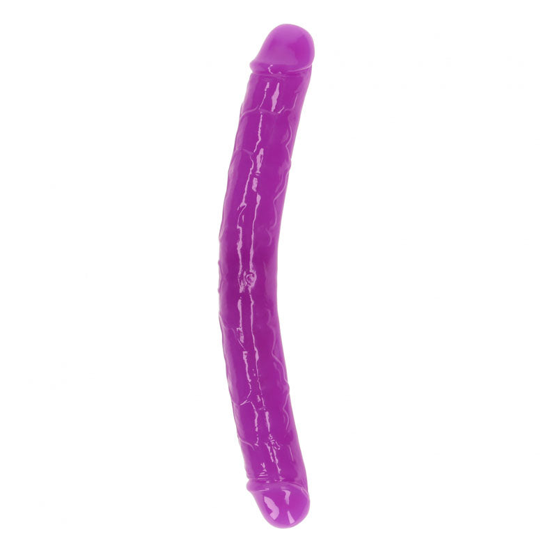 REALROCK 30 cm Double Dong Glow - Purple - Purple 30 cm (12) Double Dong