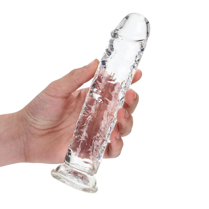 REALROCK 18 cm Straight Dildo - Clear - Clear 18 cm (7) Dong