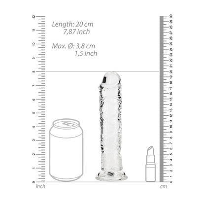 REALROCK 18 cm Straight Dildo - Clear - Clear 18 cm (7) Dong