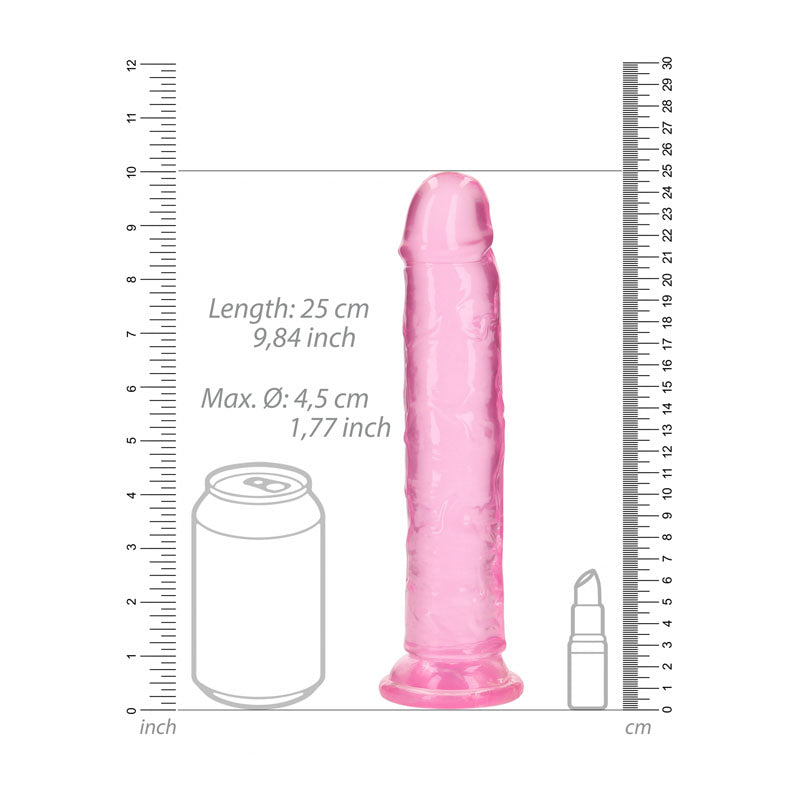 REALROCK 25 cm Straight Dildo - Pink - Pink 25 cm (10) Dong