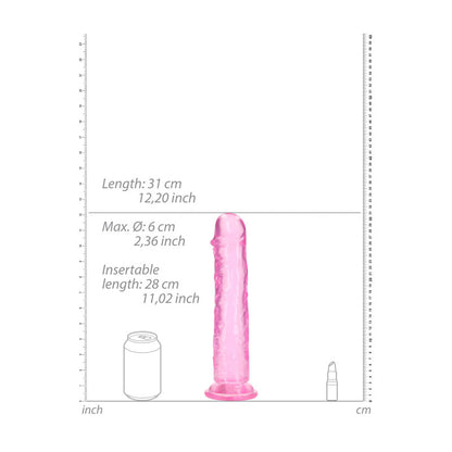 REALROCK 31 cm Straight Dildo - Pink - Pink 31 cm (11) Dong