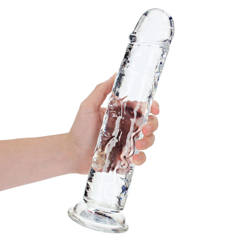 REALROCK 31 cm Straight Dildo - Clear - Clear 31 cm (11) Dong