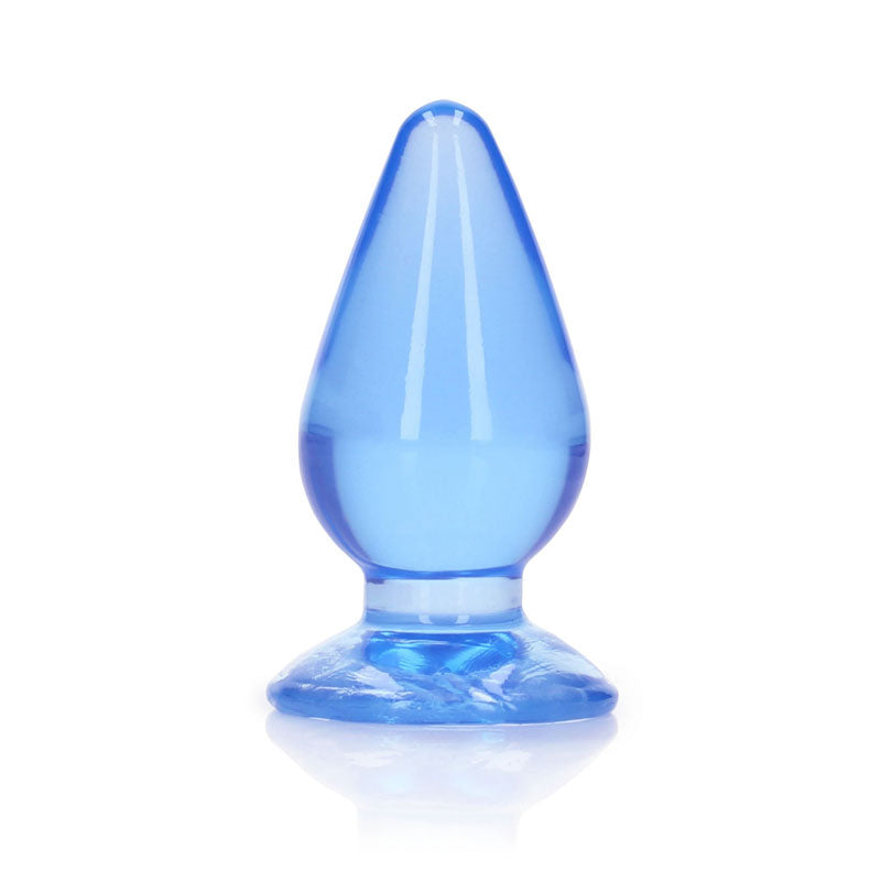 REALROCK 9 cm Anal Plug - Blue - Blue 9 cm (3.5) Butt Plug