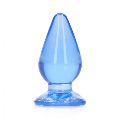 REALROCK 11.5 cm Anal Plug - Blue - Blue 11.5 cm (4.5) Butt Plug