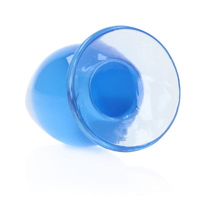 REALROCK 11.5 cm Anal Plug - Blue - Blue 11.5 cm (4.5) Butt Plug