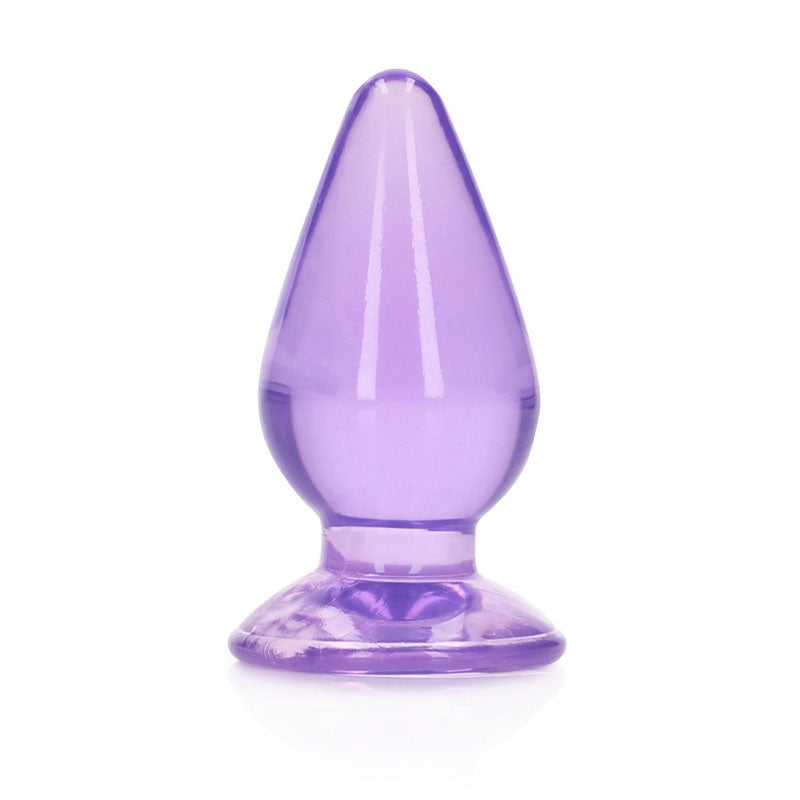 REALROCK 11.5 cm Anal Plug - Purple - Purple 11.5 cm (4.5) Butt Plug