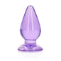 REALROCK 11.5 cm Anal Plug - Purple - Purple 11.5 cm (4.5) Butt Plug