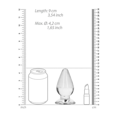 REALROCK 11.5 cm Anal Plug - Clear - Clear 11.5 cm (4.5) Butt Plug