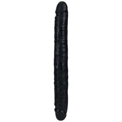 REALROCK 30cm Slim Double Dildo - Black - Black 30 cm (12) Double Dong