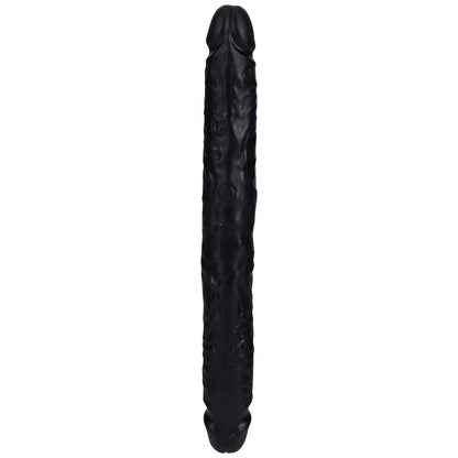 REALROCK 30cm Slim Double Dildo - Black - Black 30 cm (12) Double Dong