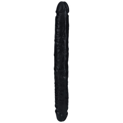 REALROCK 30cm Slim Double Dildo - Black - Black 30 cm (12) Double Dong