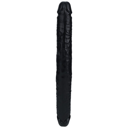 REALROCK 35cm Thick Double Dildo - Black - Black 35 cm (14) Thick Double Dong