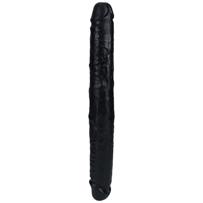 REALROCK 35cm Thick Double Dildo - Black - Black 35 cm (14) Thick Double Dong