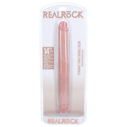 REALROCK 35cm Thick Double Dildo - Flesh - Flesh 35 cm (14) Thick Double Dong