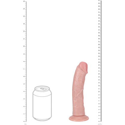 REALROCK 20cm Vibrating + Rotating Cock - Flesh - Flesh 20.3 cm (8) USB Rechargeable Vibrating