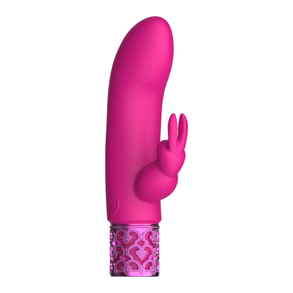 ROYAL GEMS Dazzling - Silicone Rechargeable Bullet - Pink 12 cm USB Rechargeable Bullet