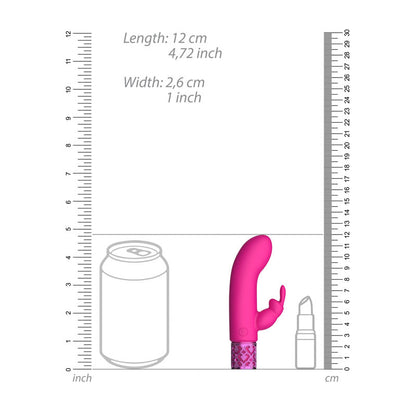 ROYAL GEMS Dazzling - Silicone Rechargeable Bullet - Pink 12 cm USB Rechargeable Bullet