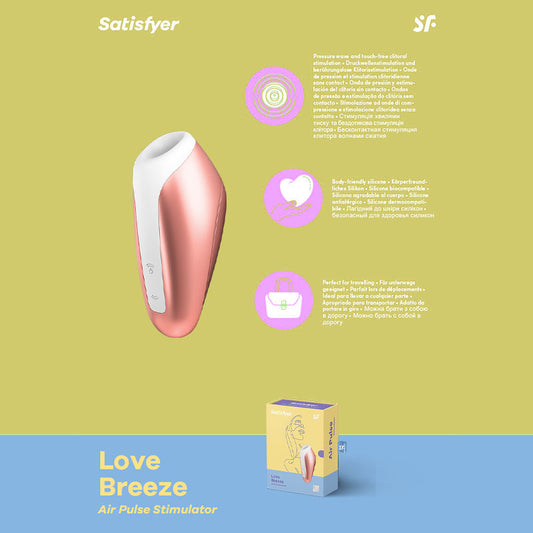 Satisfyer Love Breeze - Touch-Free USB-Rechargeable Clitoral Stimulator with Vibration