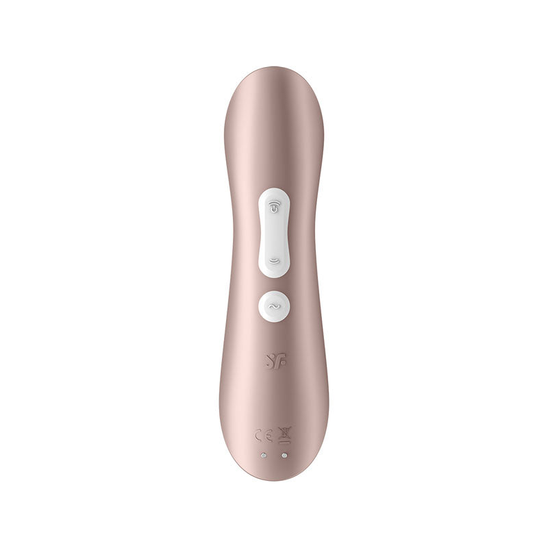 Satisfyer Pro 2+ Rose Gold - Rose Gold Touch-Free USB-Rechargeable Clitoral Stimulator with Vib