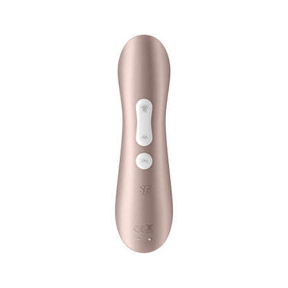 Satisfyer Pro 2+ Rose Gold - Rose Gold Touch-Free USB-Rechargeable Clitoral Stimulator with Vib