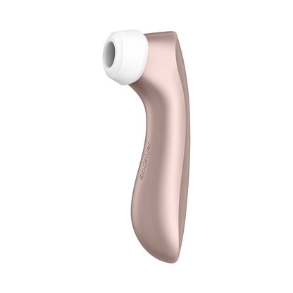 Satisfyer Pro 2+ Rose Gold - Rose Gold Touch-Free USB-Rechargeable Clitoral Stimulator with Vib