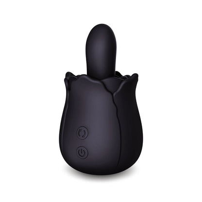 Skins Rose Buddies - The Bums N Roses - Black USB Rechargeable Anal Rimming Stimulator