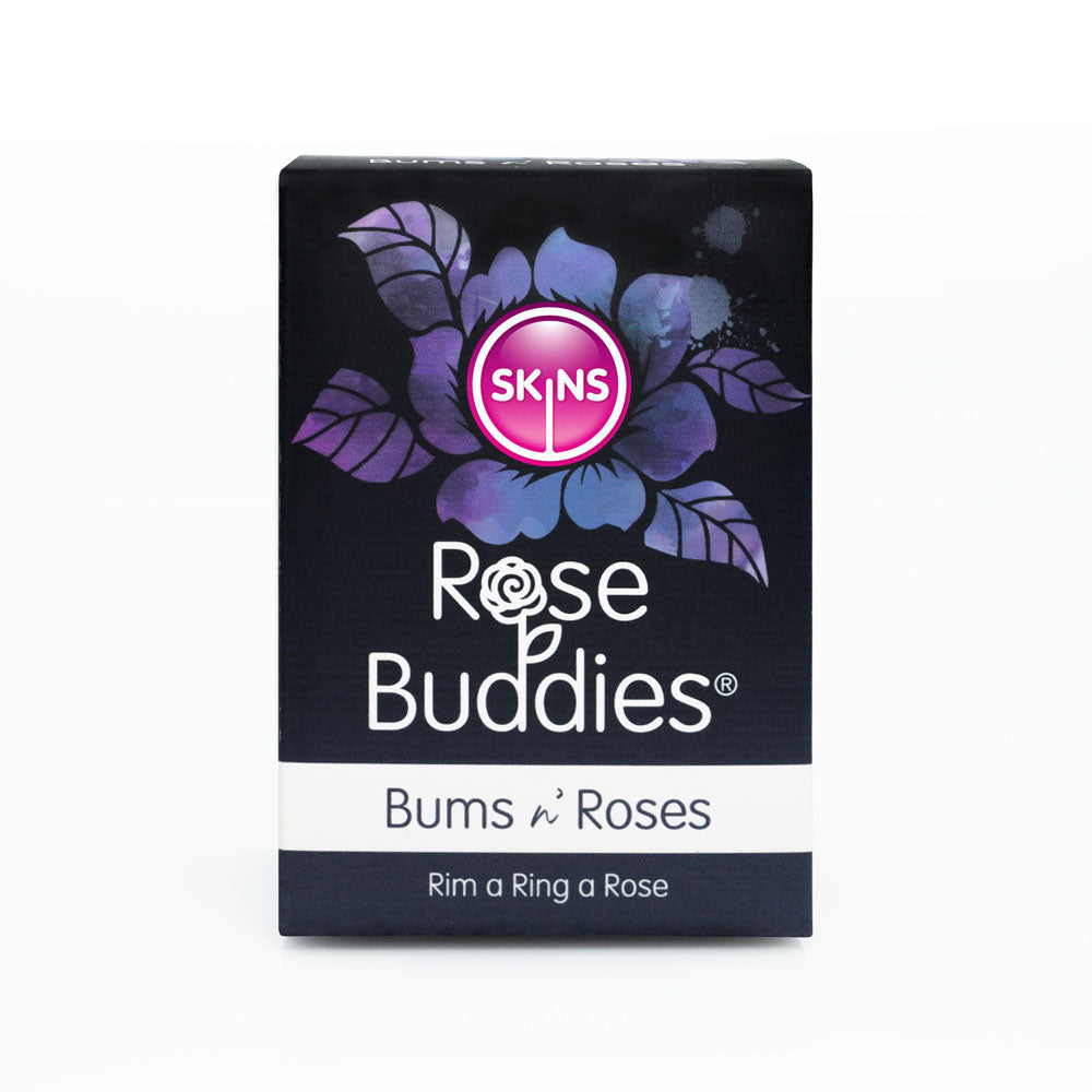 Skins Rose Buddies - The Bums N Roses - Black USB Rechargeable Anal Rimming Stimulator