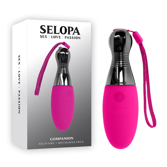 Selopa COMPANION - Pink 11.9 cm USB Rechargeable Vibrating Egg